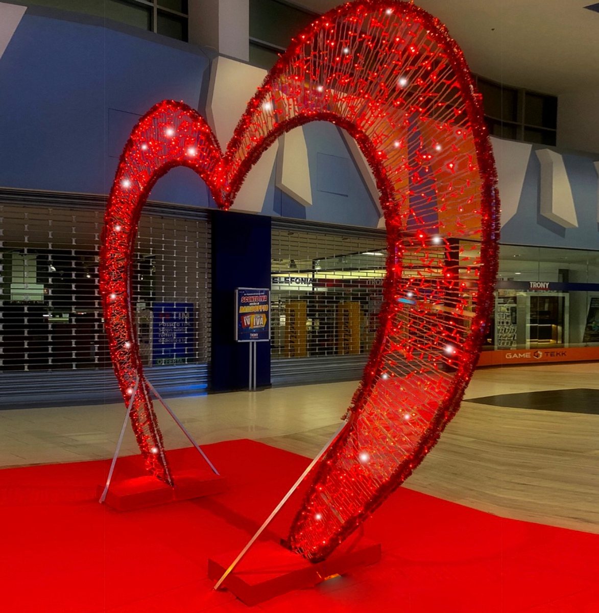 Luminaria Cuore San Valentino a Led