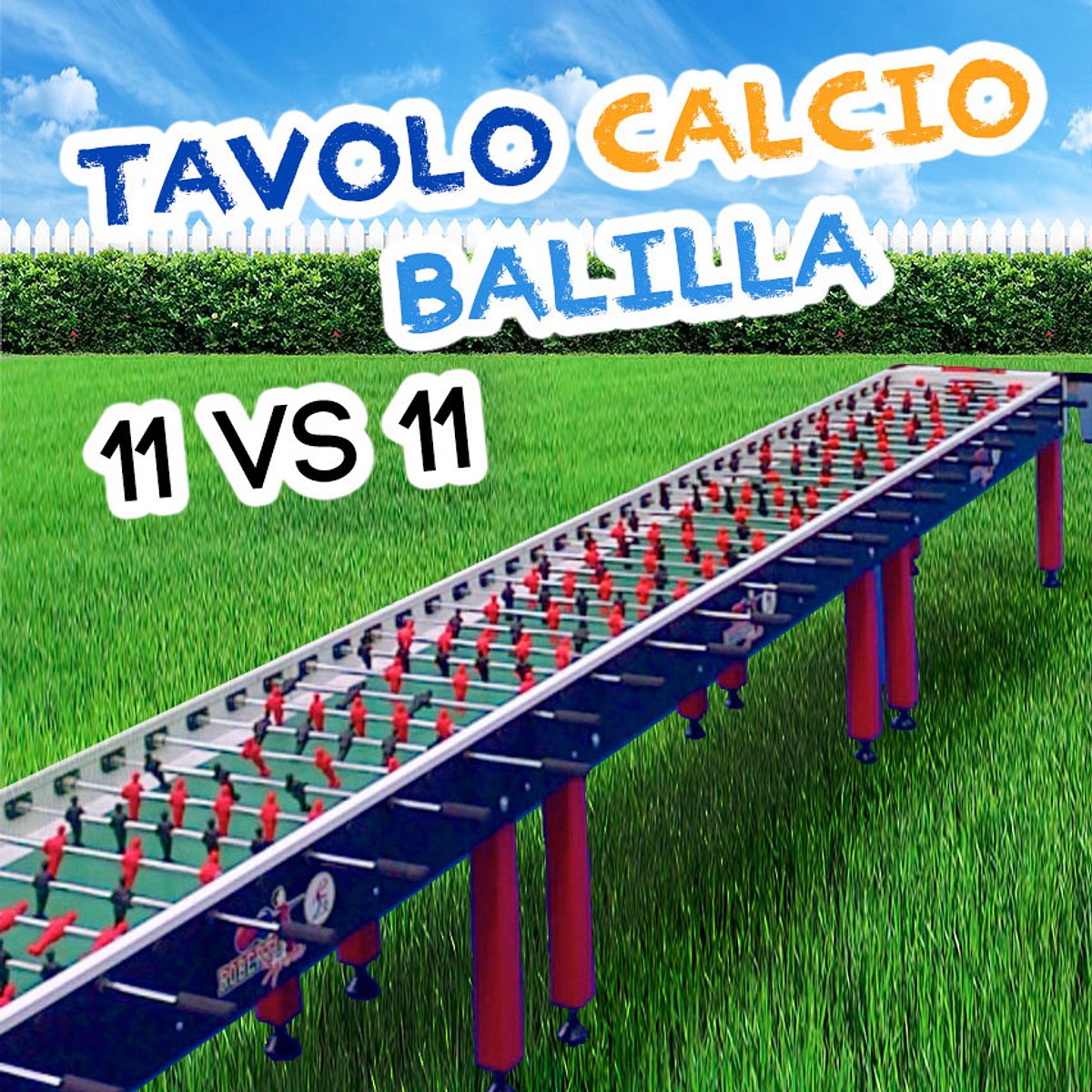 Calcio Balilla 7 mt – 11 giocatori
