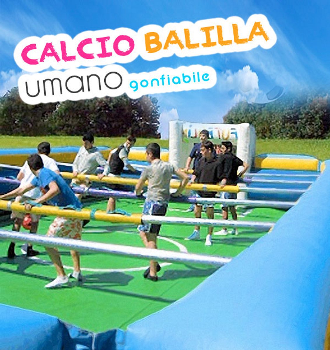 Calcio Balilla Umano 6×13 mt – h: 2,50