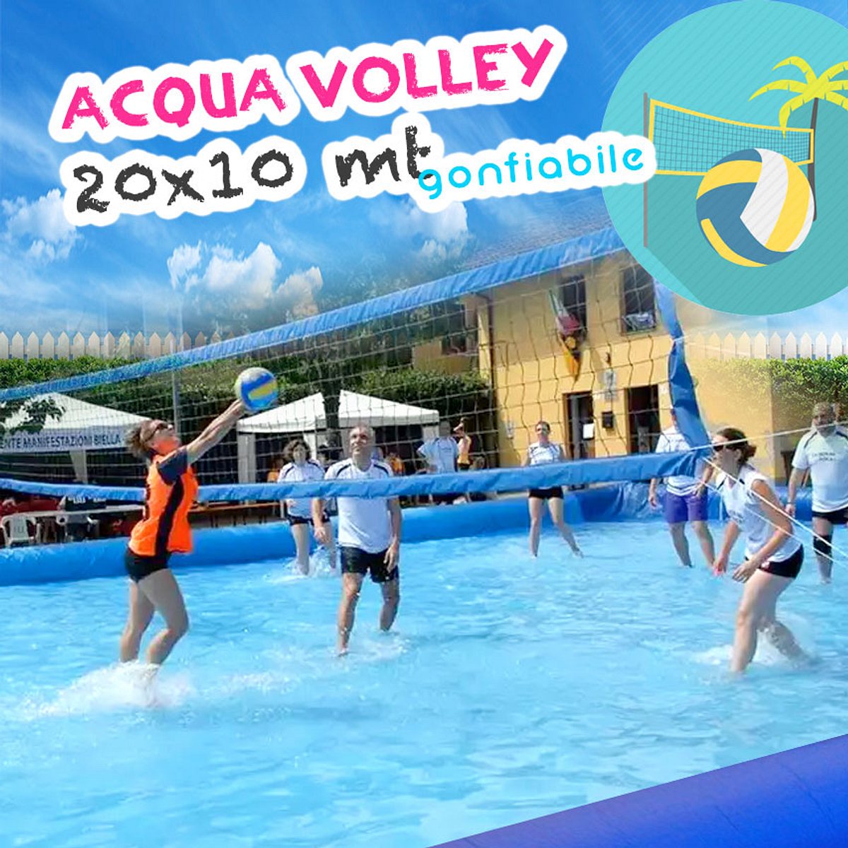 Volley in acqua 20×10 mt