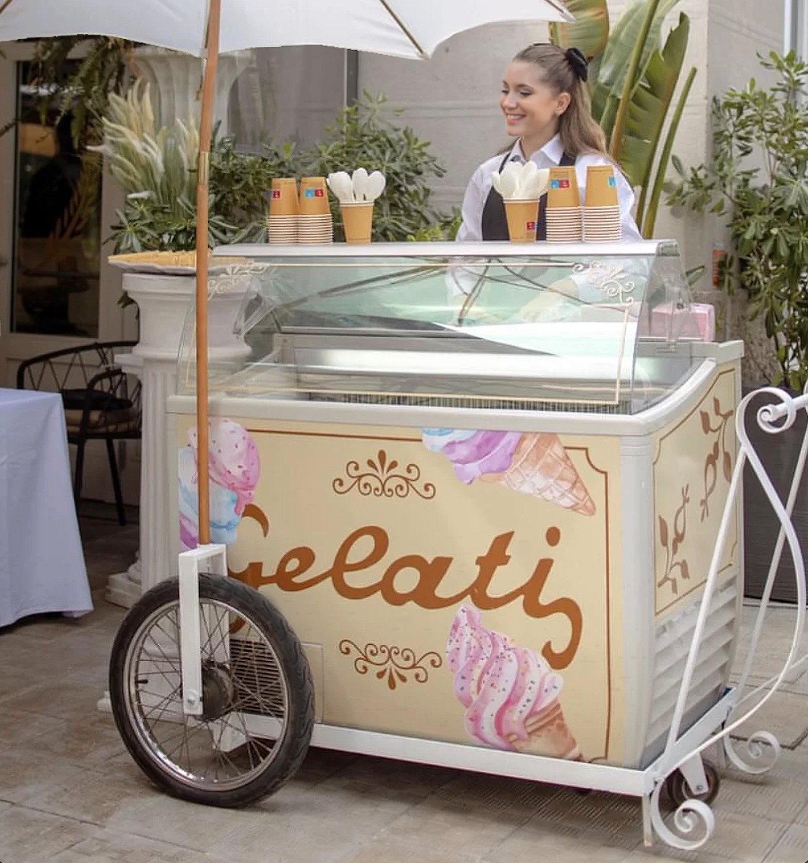 CARRETTO GELATI VETRINETTA