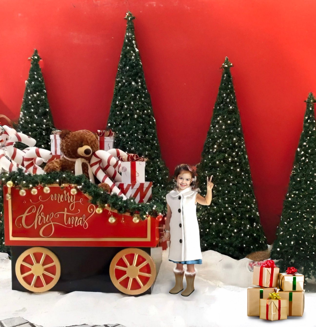 Decorazione Carretto Area Natale