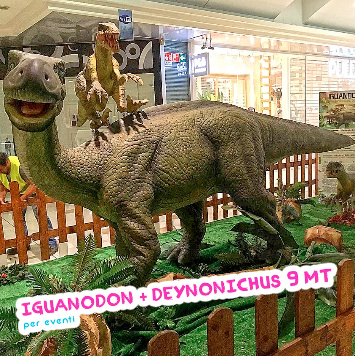 IGUANODONTE 9 METRI ANIMATRONICO