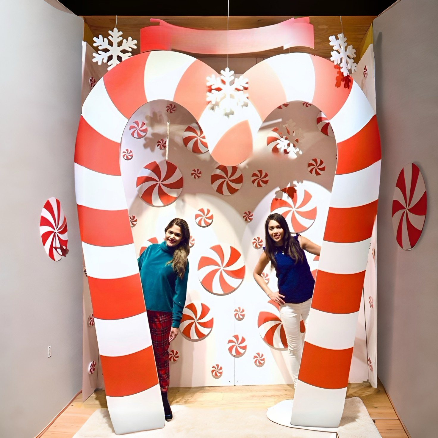 Decorazione Natale pannelli candy 3×2 mt