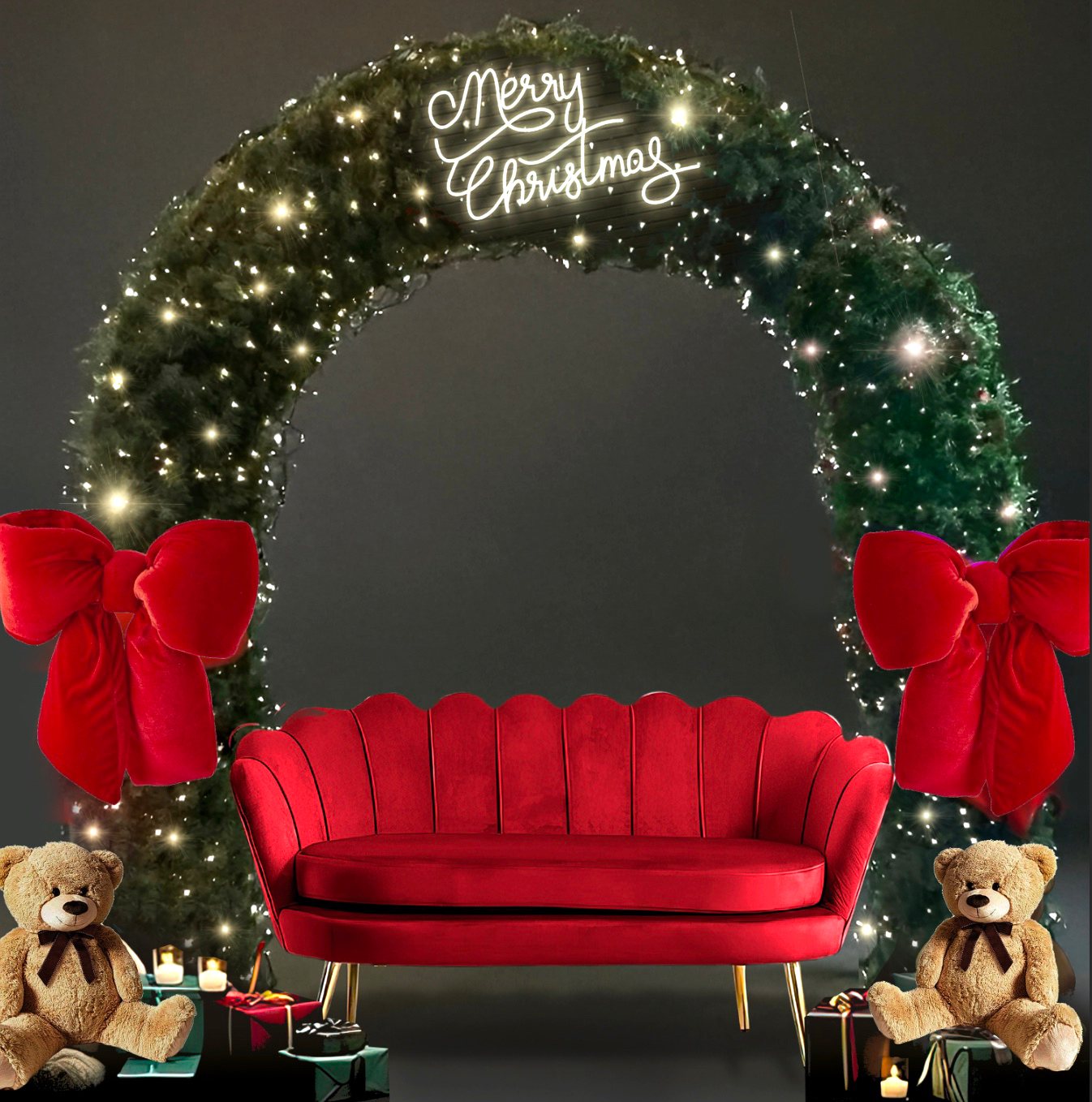 Set arredo Natale con Arco