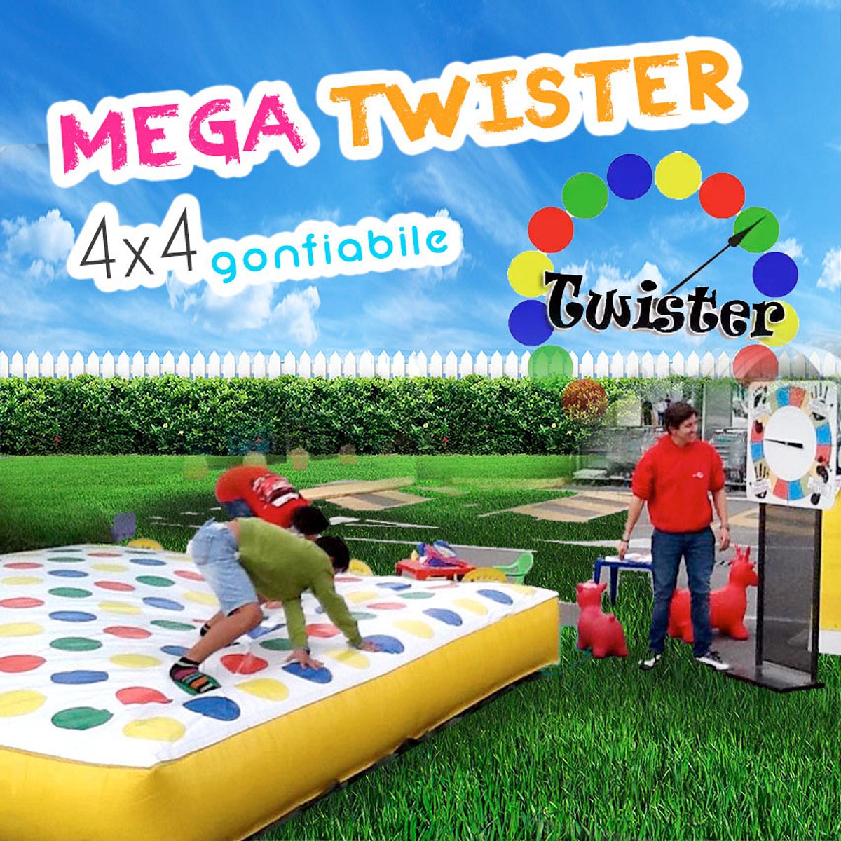 Twister gonfiabile 4×4 mt
